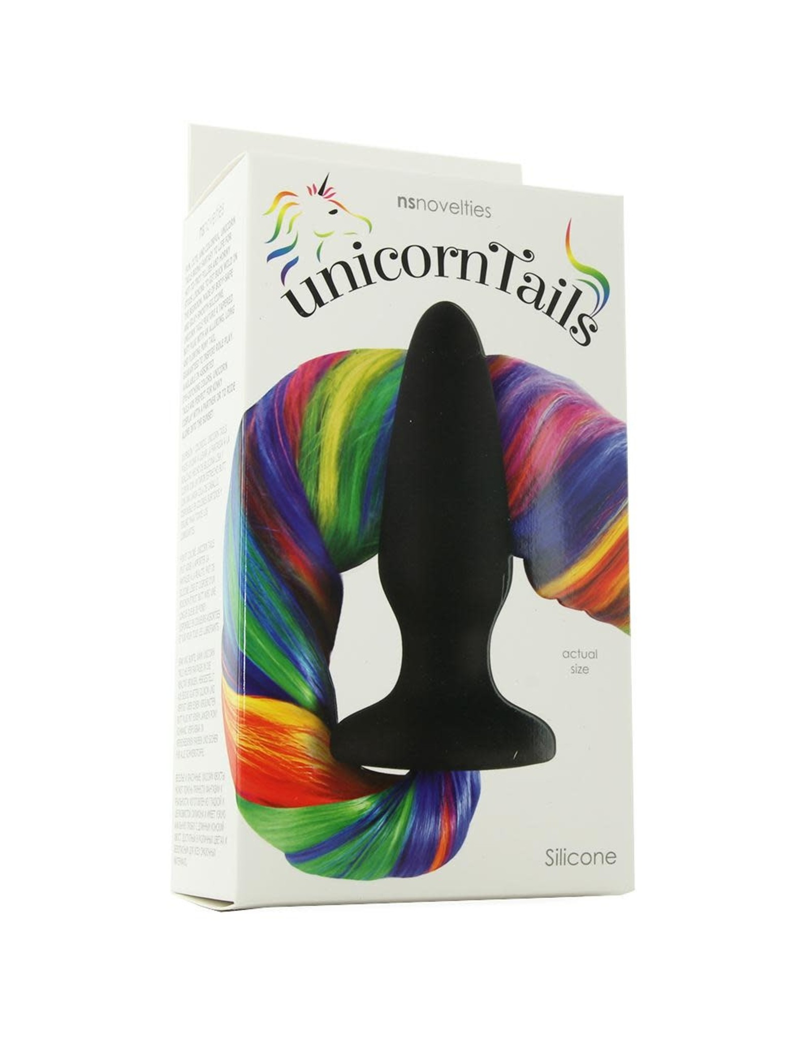 NS Novelties Unicorn Tails - Silicone Butt Plug - Rainbow