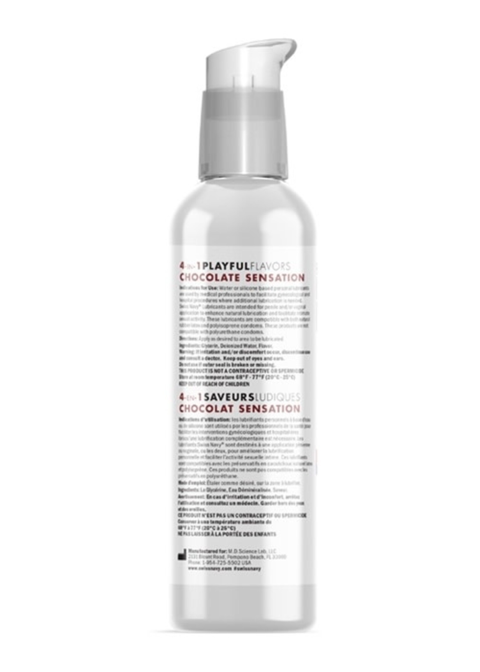 Swiss Navy Swiss Navy - 4 in 1 Chocolate  Sensation - 4 oz