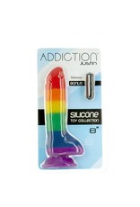 BMS Factory Addiction - Justin 8" Dildo - Rainbow