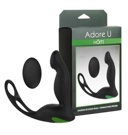 Adore U Adore U Hom - Vibrating Prostate Stimulator w/ Remote &  Ring