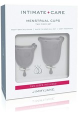 Intimate + Care Menstrual Cups Two Piece Set Clear Jimmy Jane