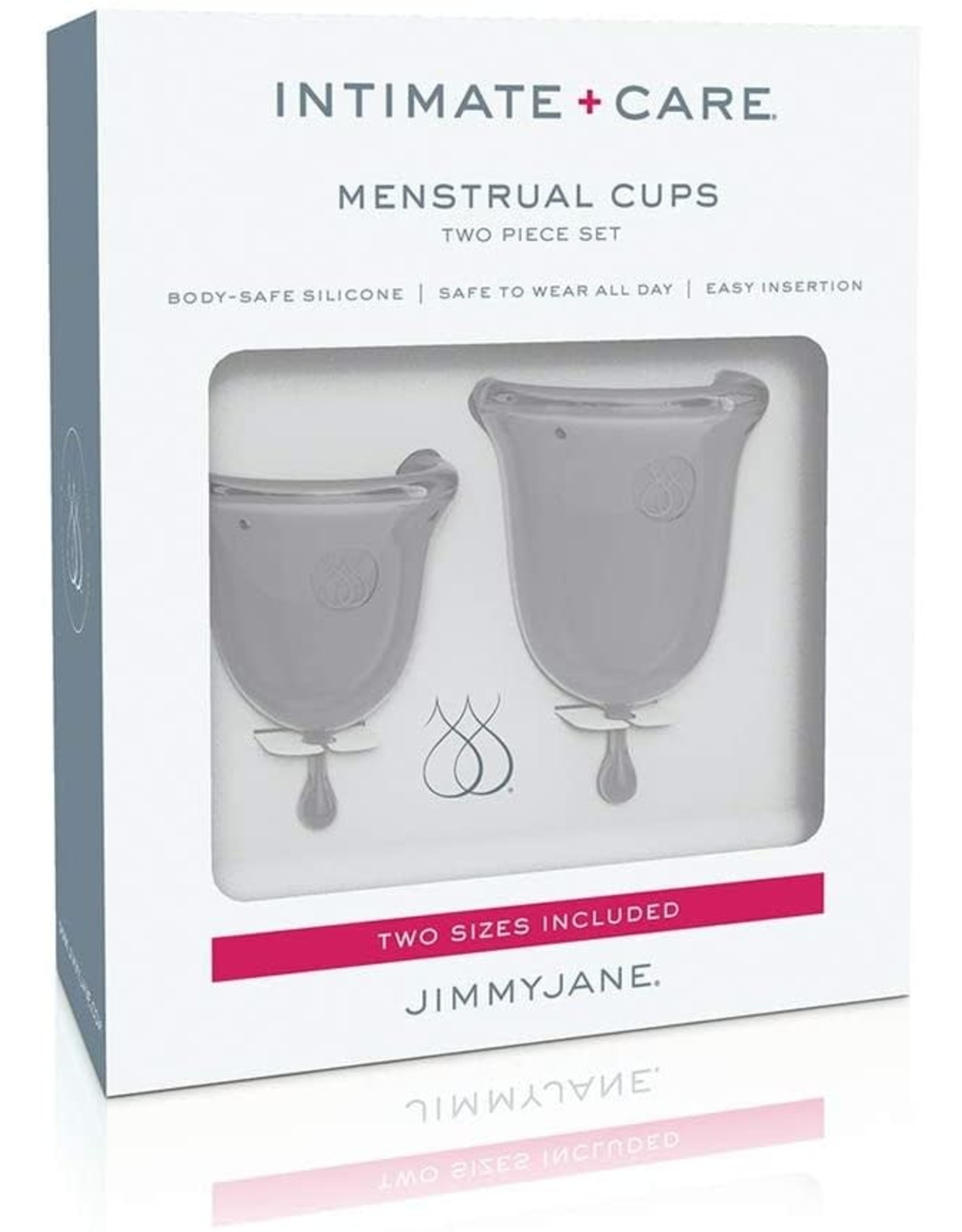 Intimate + Care Menstrual Cups Two Piece Set Clear Jimmy Jane