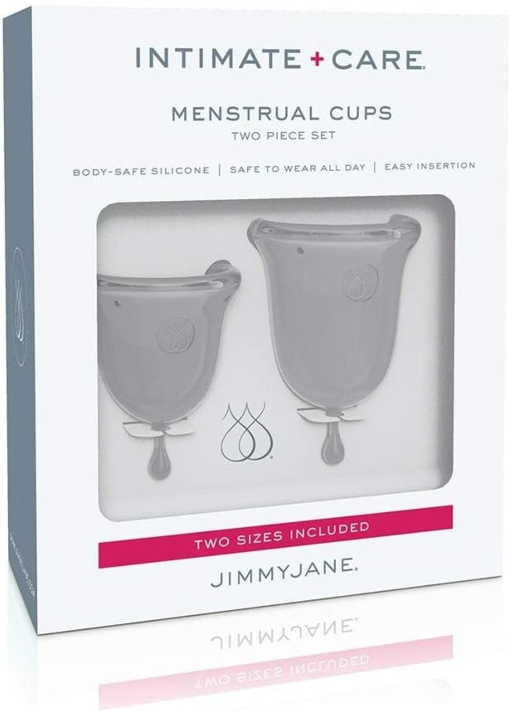Intimate + Care Menstrual Cups Two Piece Set Clear Jimmy Jane