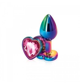 NS Novelties Rear Assets - Multicolor Heart Small - Pink