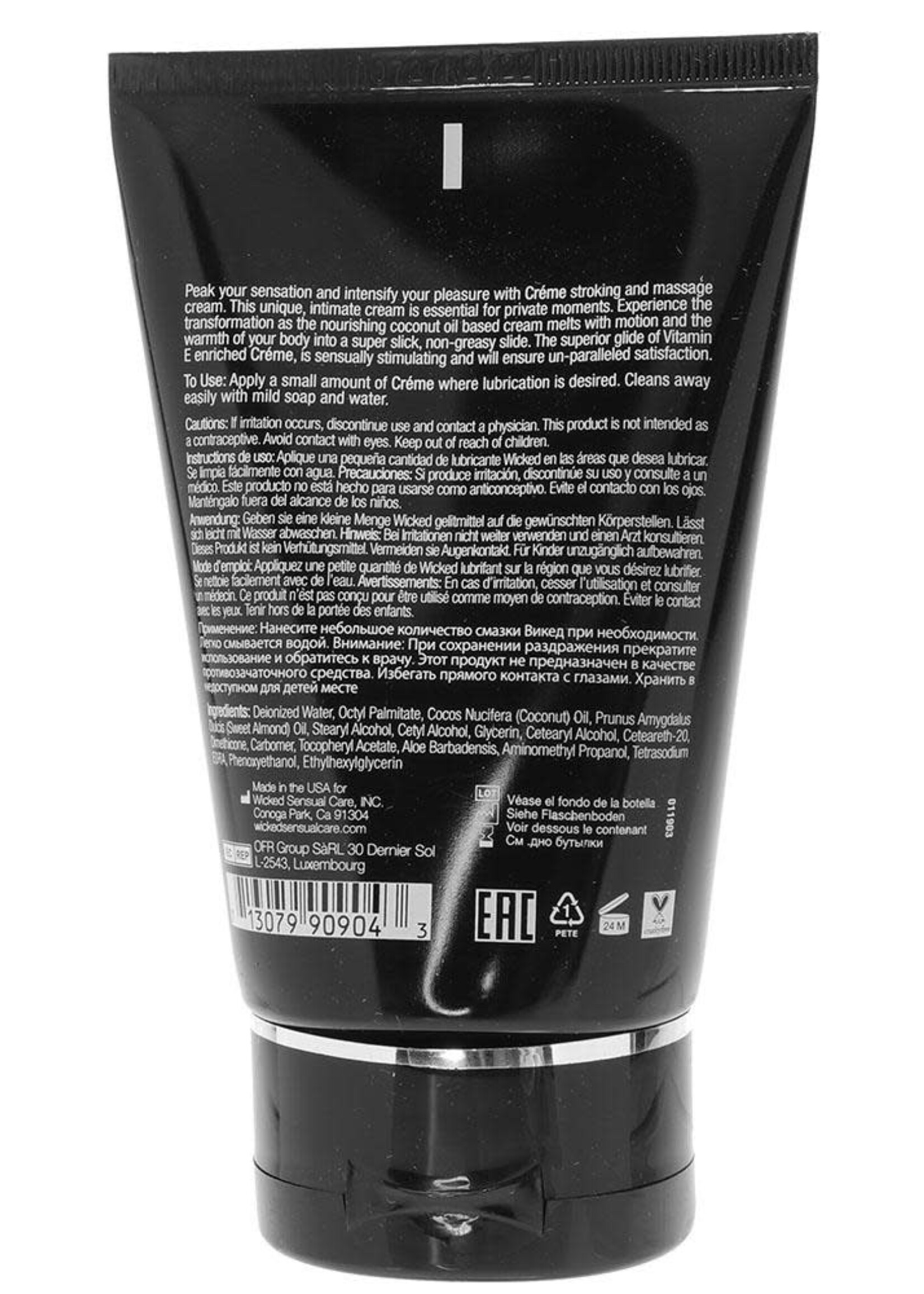 Wicked -Stroking and Massage Creme - 4 oz