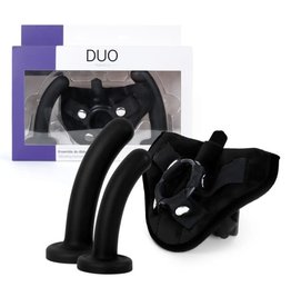 Adore U Adore U Duo - Vibrating Harness & Dildos Kit
