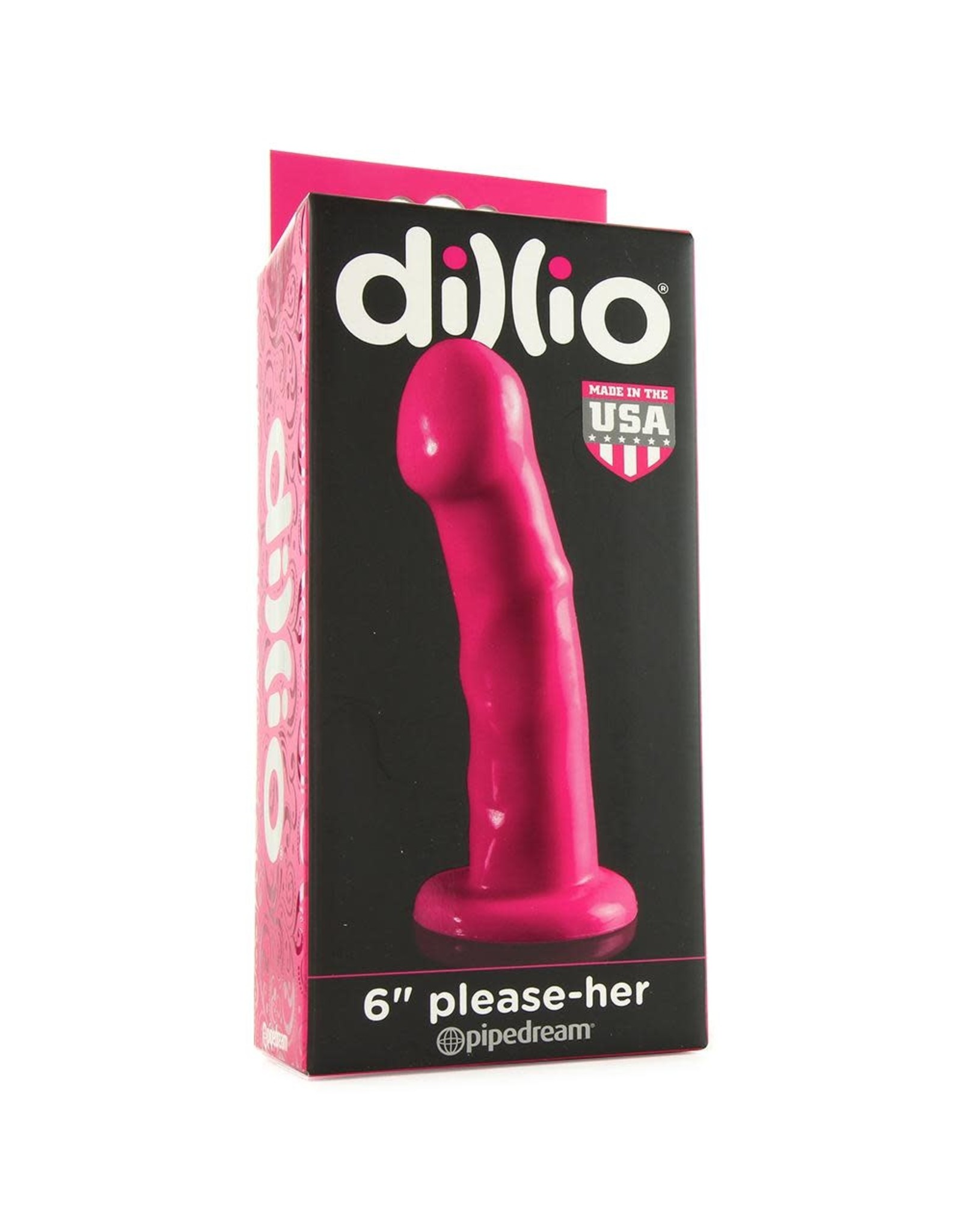 Pipedream Dillio - 6 Inch Please-Her - Hot Pink