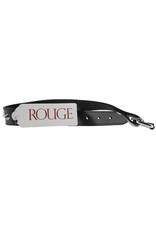 Rouge - Studded Leather O-Ring Collar in Black