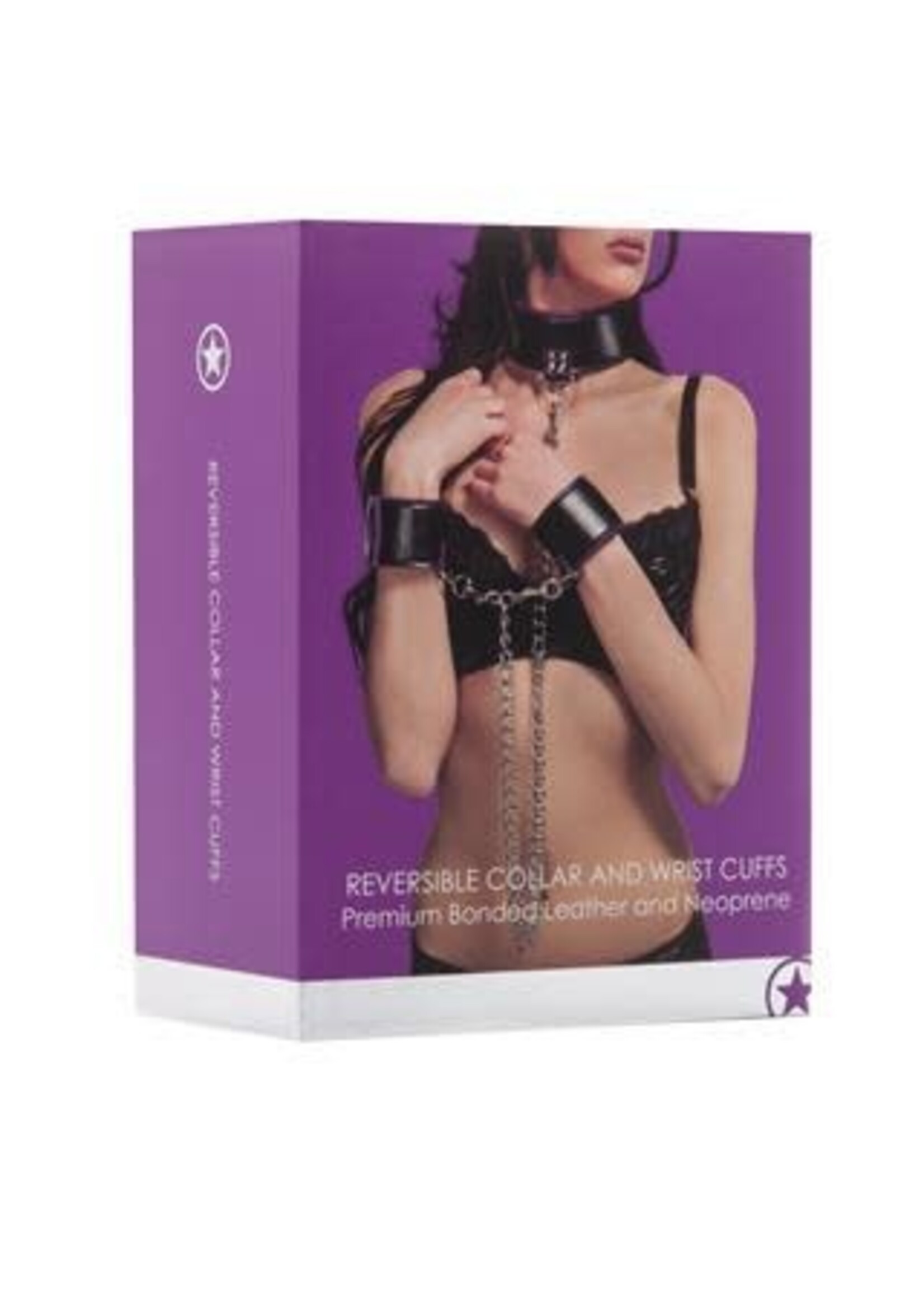 Ouch! Reversible Collar and Wrist Cuffs - Purple