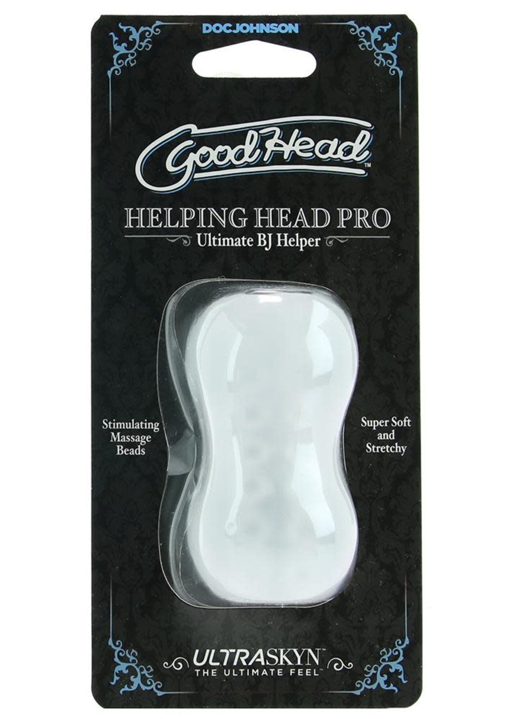 Doc Johnson GoodHead - Helping Head Pro Stroker in Frost
