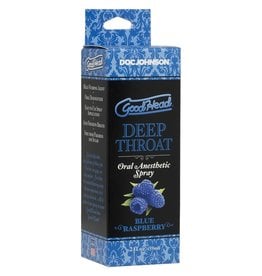 Doc Johnson GoodHead - Deep Throat Spray - Blue Raspberry - 2 oz