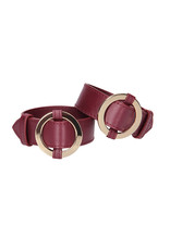 Ouch! Halo Wrist or Ankle Cuffs (burgundy)