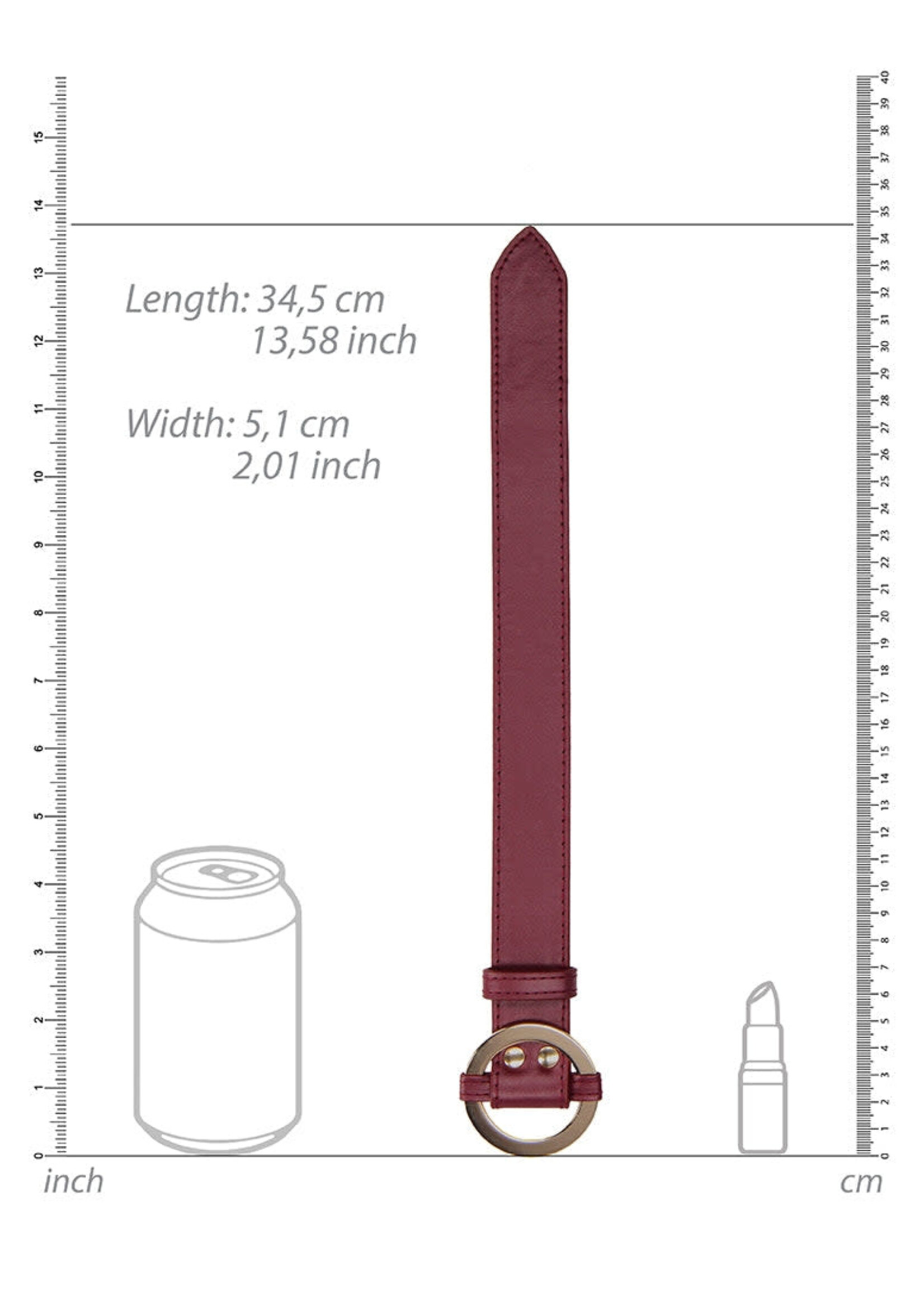 Ouch! Halo Wrist or Ankle Cuffs (Burgundy)