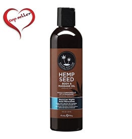 Earthly Body Hemp Seed Massage & Body Oil 8oz Moroccan Nights