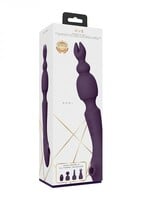 Shots Vive - Nami Double Ended Rechargeable Silicone Pulse Wave & Vibrating Wand with 4 Attachments