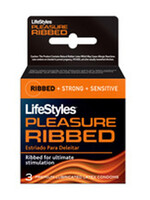 Lifestyles Pleasure Ribbed 3 pk Condoms