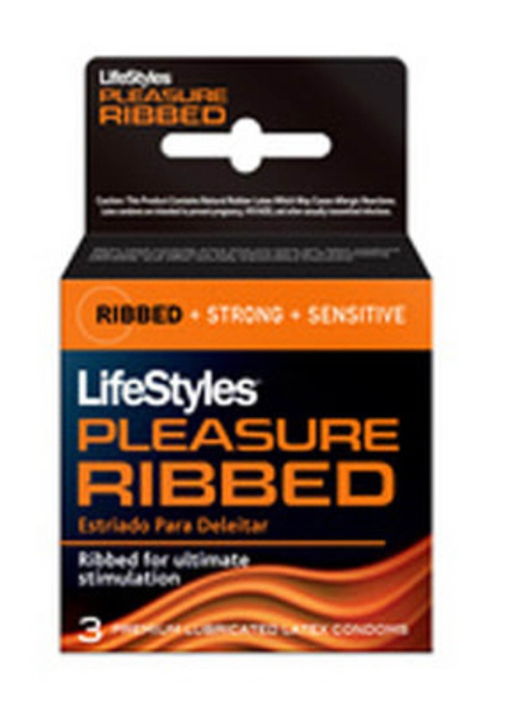 Lifestyles Pleasure Ribbed 3 pk Condoms