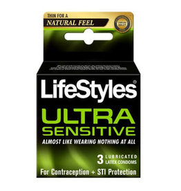 Lifestyles Ultra Sensitive 3 pk Condoms