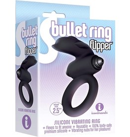 Bullet Ring Flipper Silicone Vibrating Cock Ring