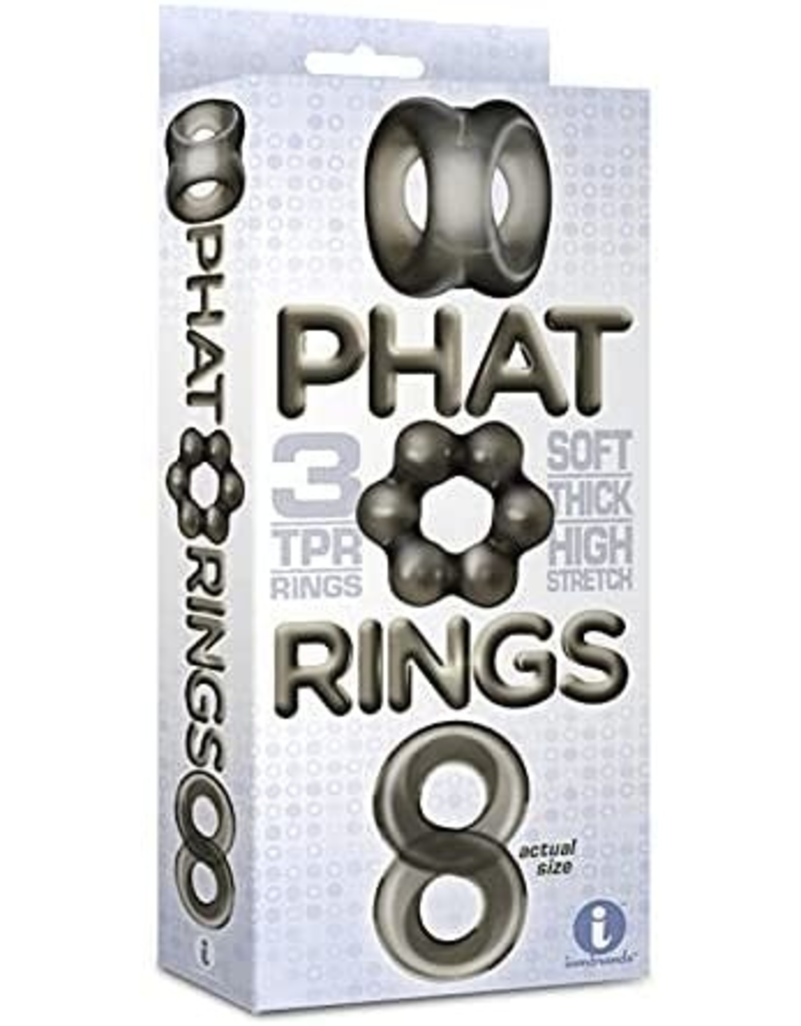 Icon Brands Icon Brands - Phat Rings 3pc Set 1 (smoke)