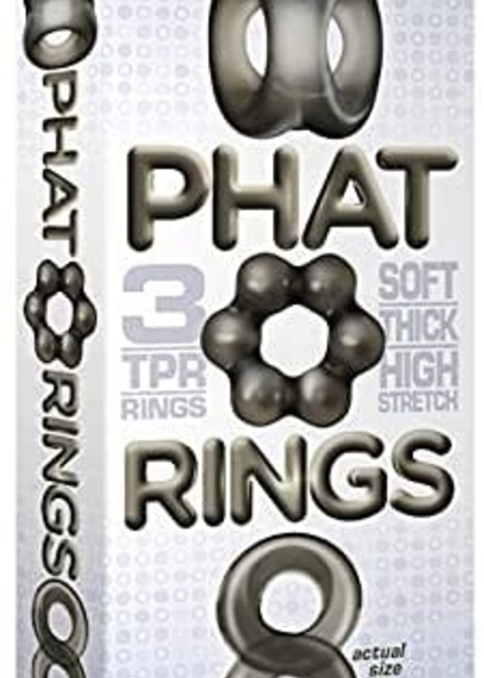 Icon Brands Icon Brands - Phat Rings 3pc Set 1 (smoke)