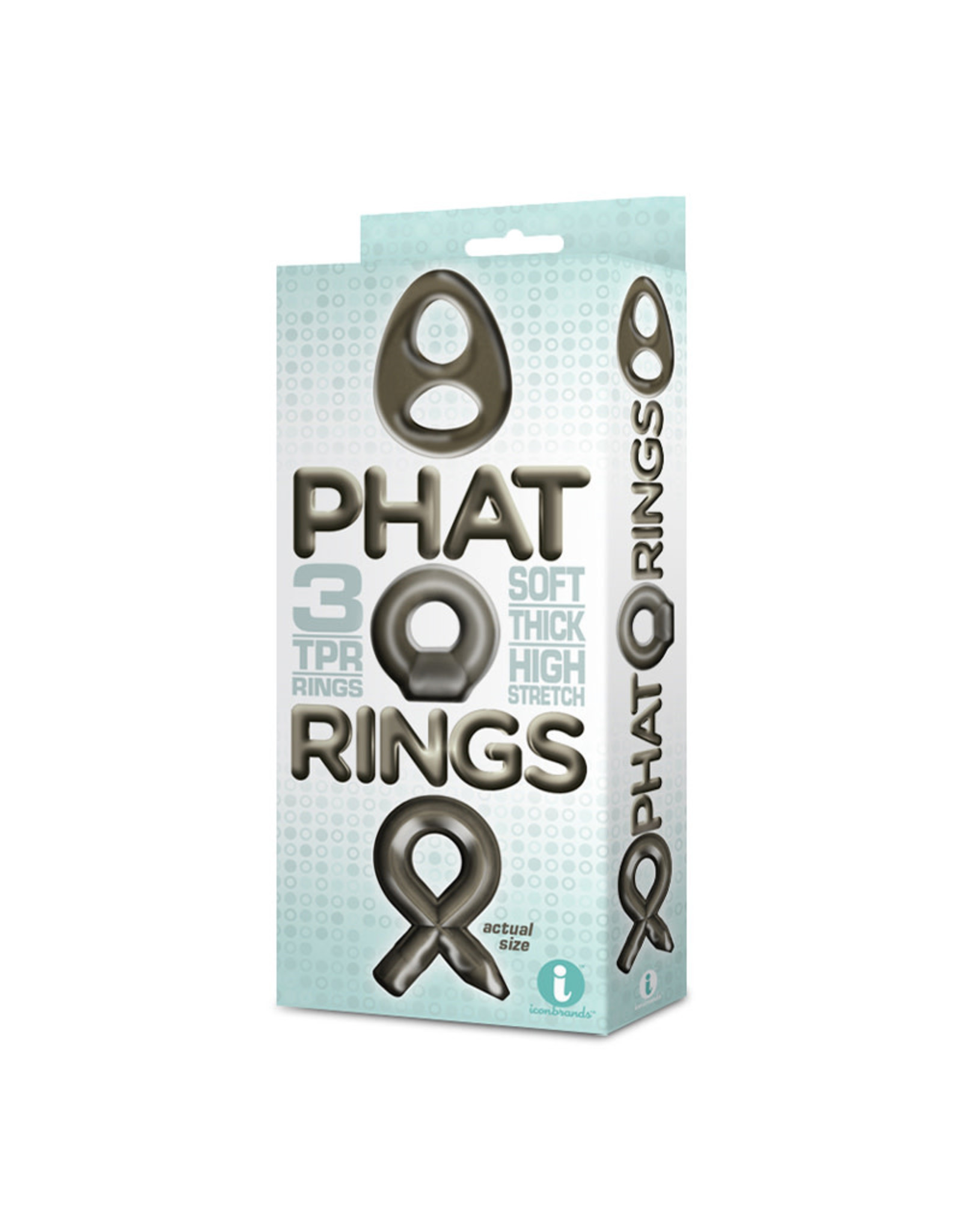 Icon Brands Icon Brands - Phat Rings 3pc Set 2 (smoke)