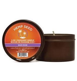 Earthly Body Hemp Seed 3-in-1 Massage Candle - Wave Rider (6oz)
