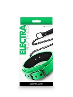 NS Novelties Electra Play Things - Collar & Leash (neon green)