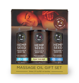 Earthly Body Hemp Seed - Massage Oil Gift Set Summer 2022 Collection