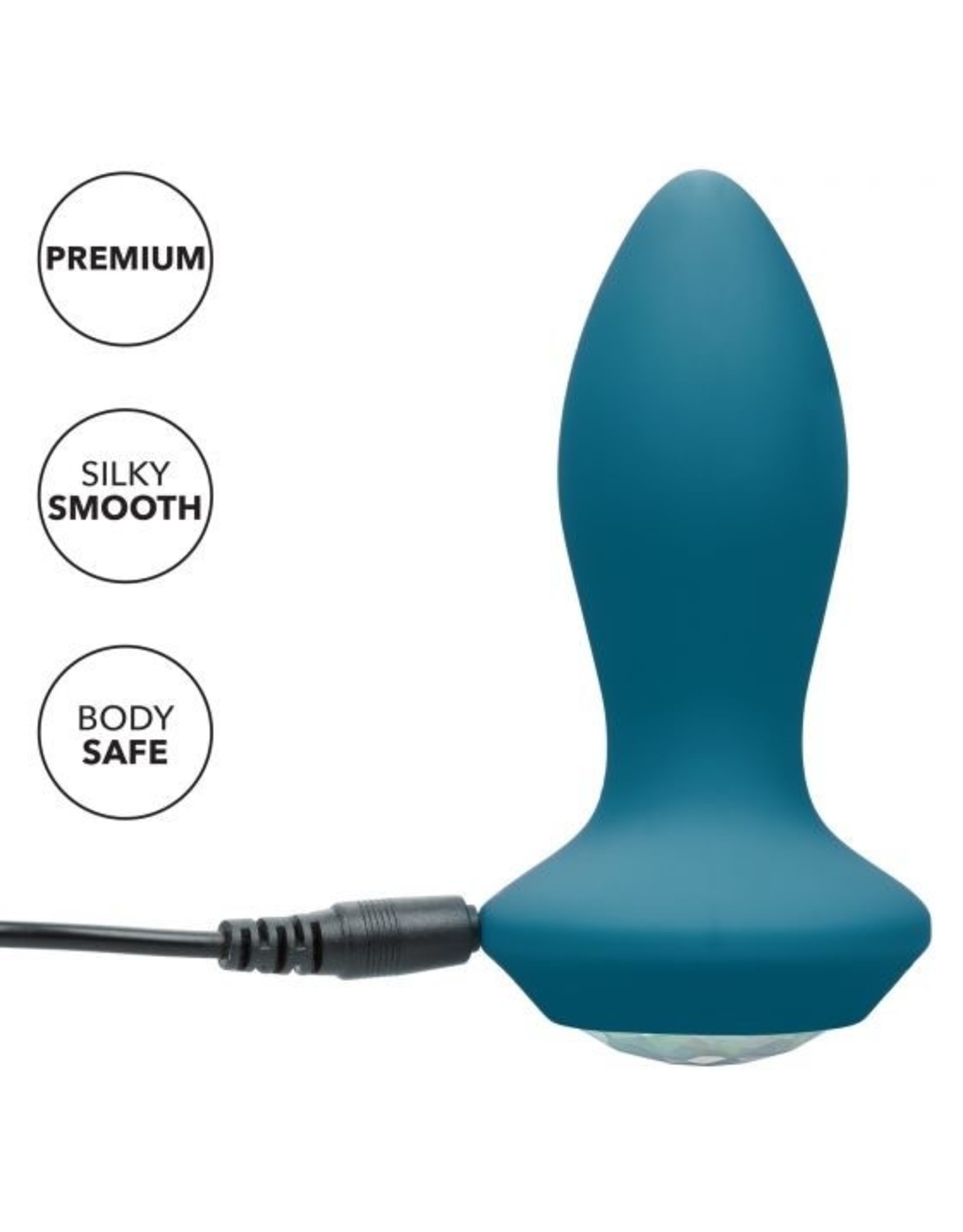 Calexotics Power Gem - Vibrating Petite Crystal Probe (Blue)