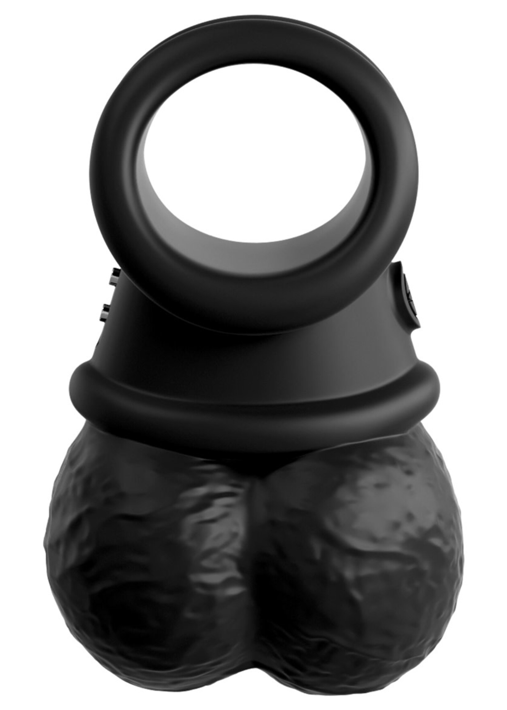 King Cock Elite - Vibrating Crown Jewels (black)