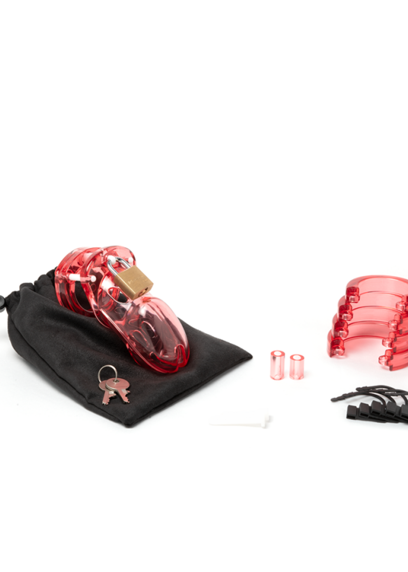 CB-X 3000 - Red 3" Male Chastity Device