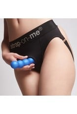 Strap-on-me by Lovely Planet StrapOnMe - Dildo Plug Balls Size Large (blue)