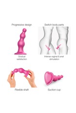 Strap-on-me by Lovely Planet StrapOnMe - Dildo Plug Beads Size L (pink)
