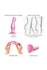 Strap-on-me by Lovely Planet StrapOnMe - Dildo Plug Curvy Size L (pink)