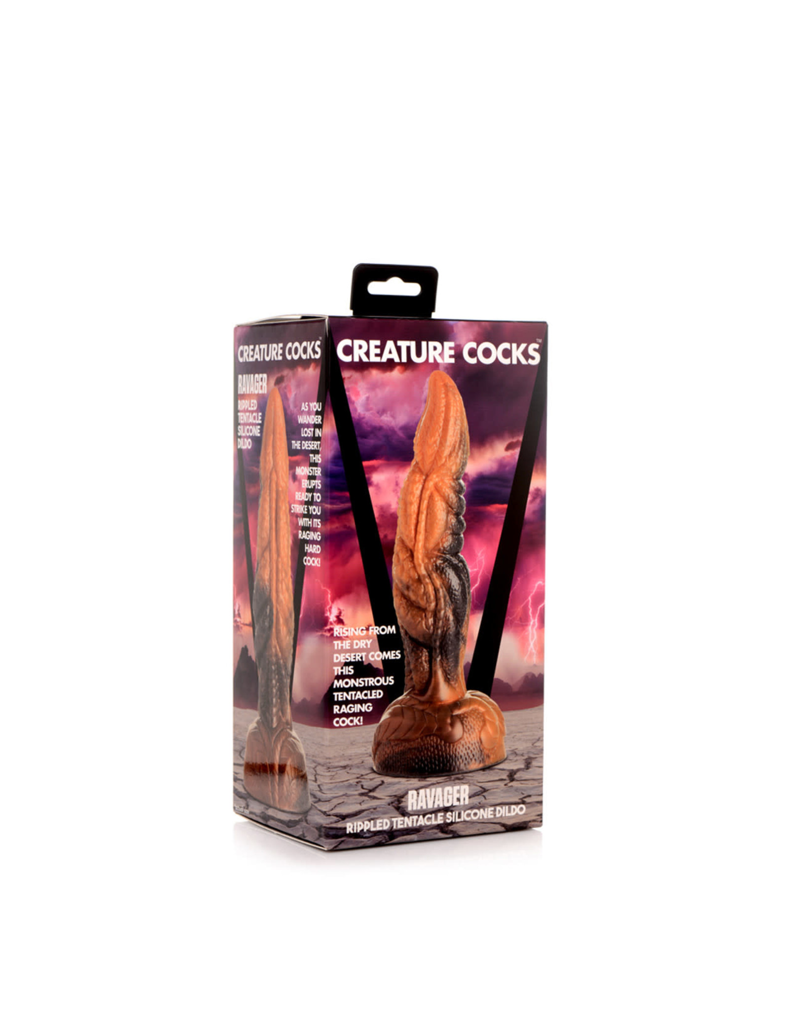 XR Brands Creature Cocks - Ravager Rippled Tentacle Silicone Dildo