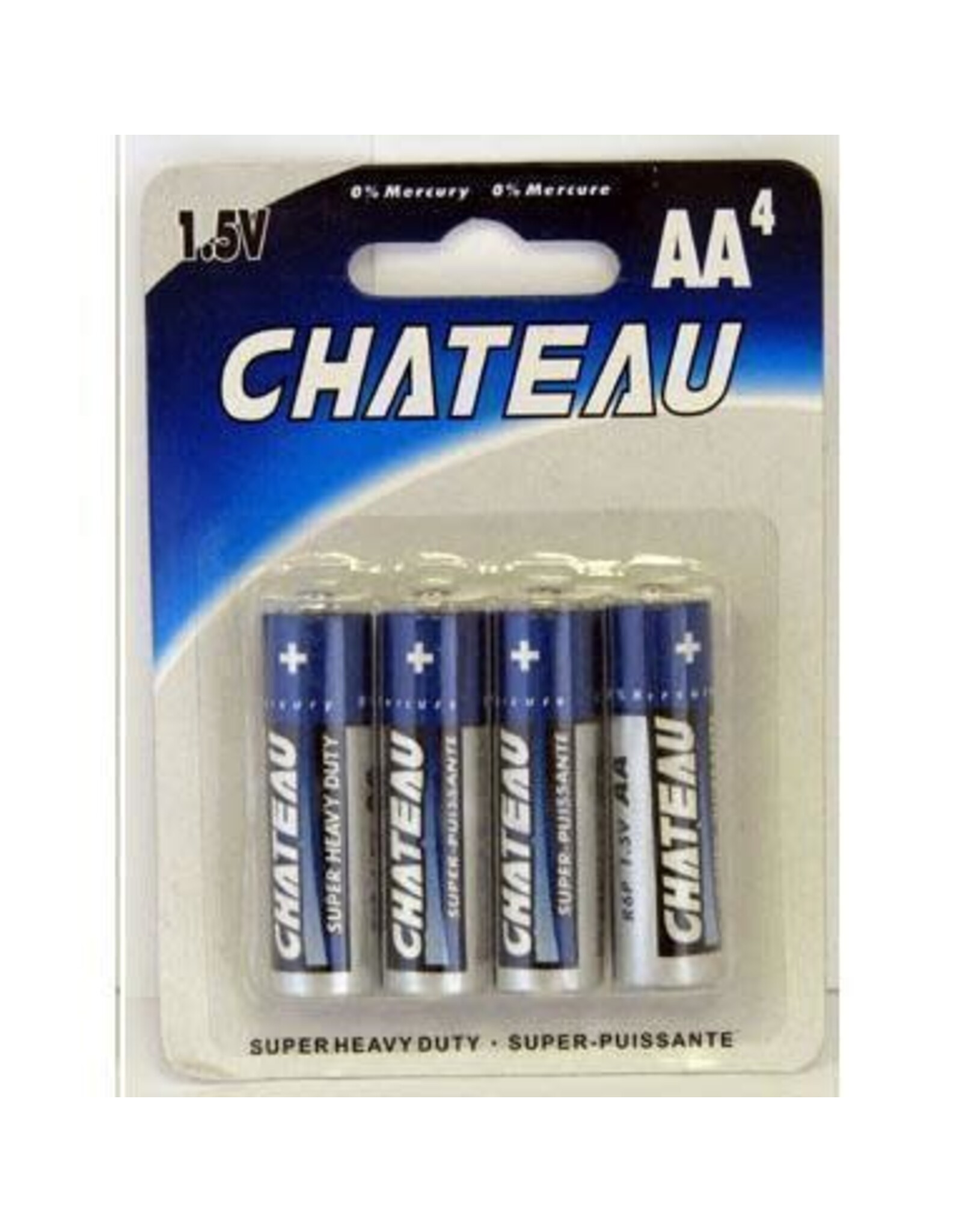 Chateau Super Heavy Duty AA Batteries 4 pack