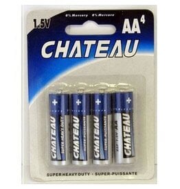 Chateau Super Heavy Duty AA Batteries 4 pack