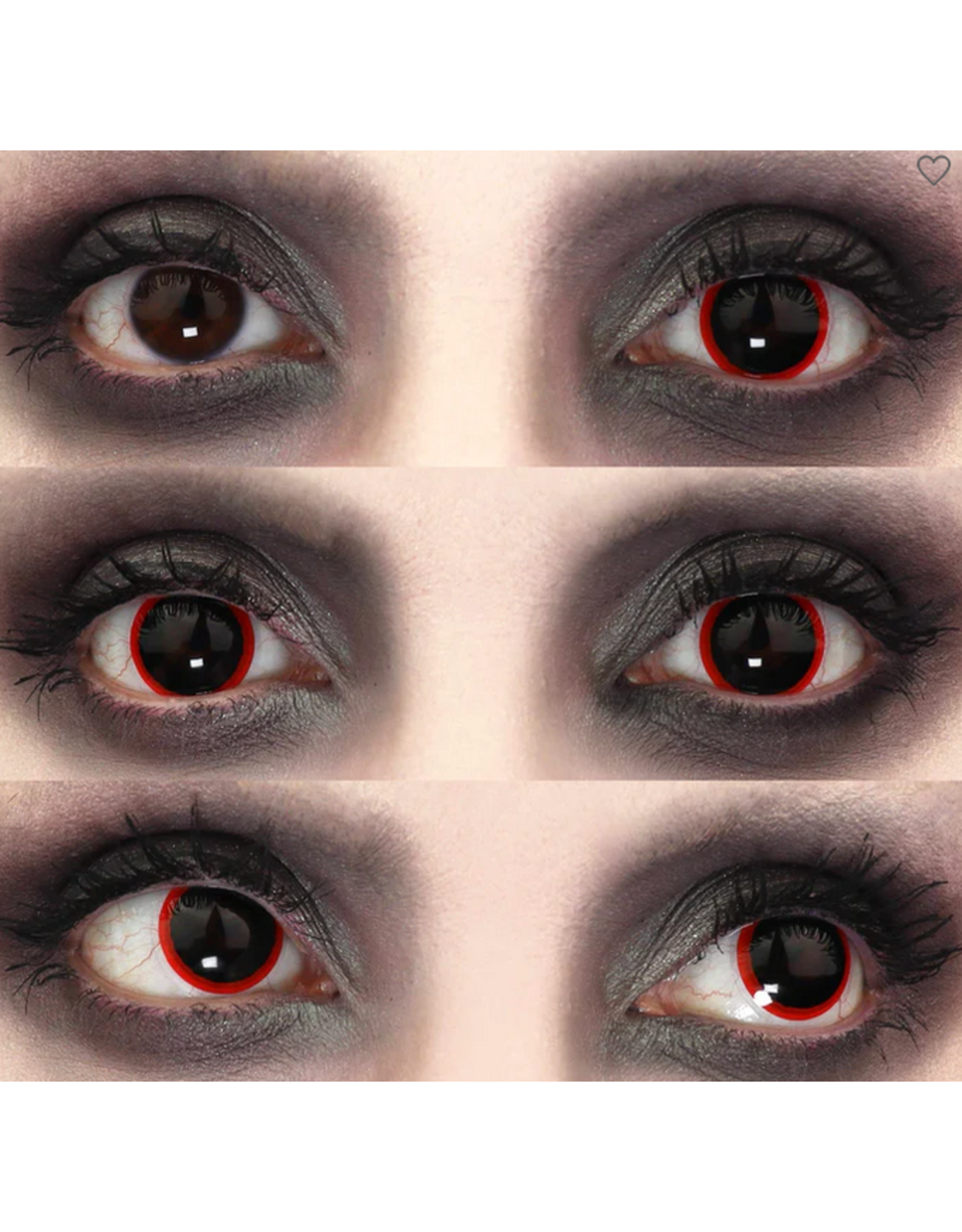 Primal Contact Lenses Primal Contacts Costume - Hellraiser 1 (Black/Red) 893