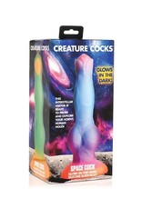 XR Brands Creature Cocks - Glow in the Dark  Space Cock Alien Dildo