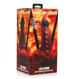XR Brands Creature Cocks - Lava Demon Thick Nubbed Dildo