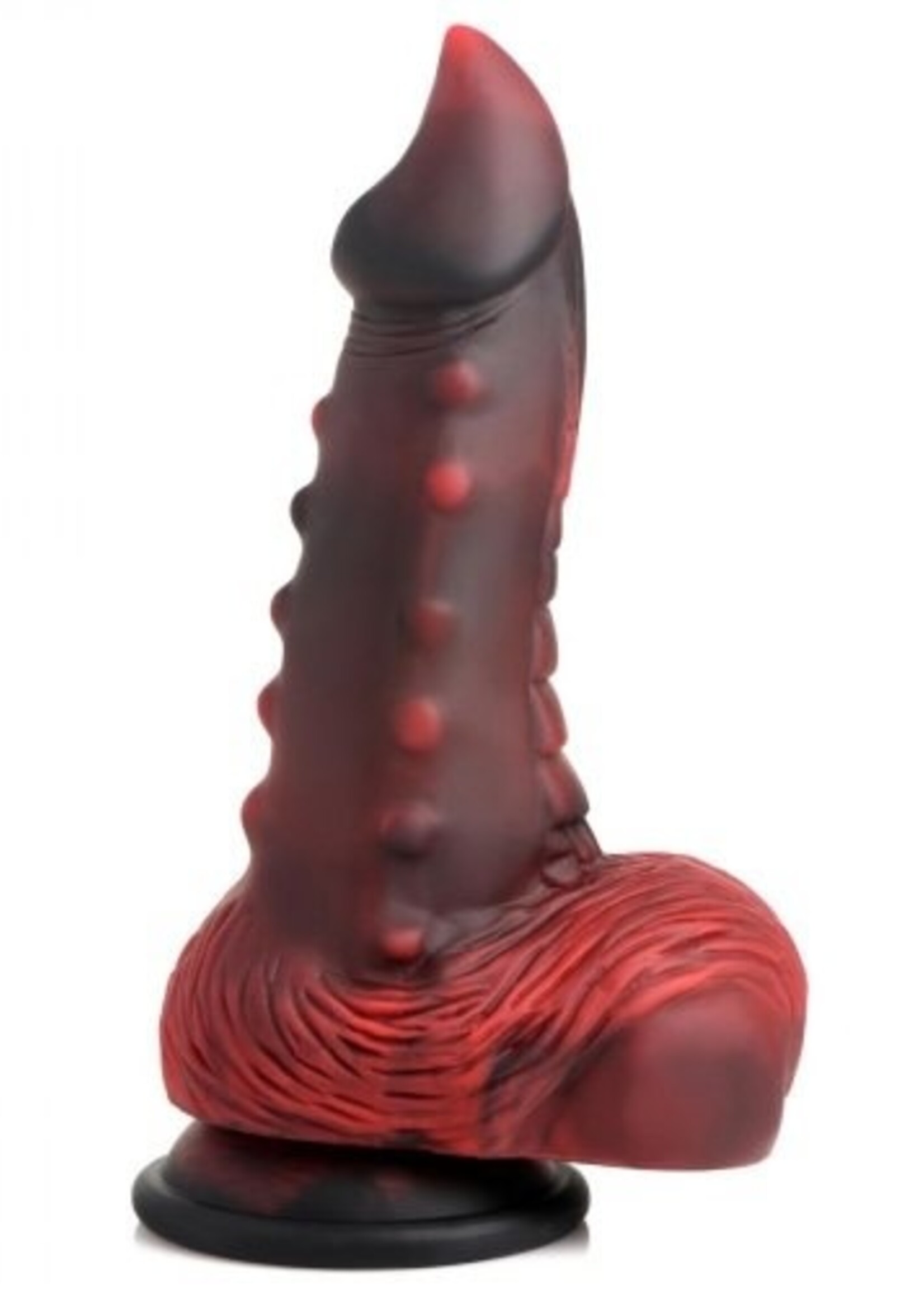 XR Brands Creature Cocks - Lava Demon Thick Nubbed Dildo