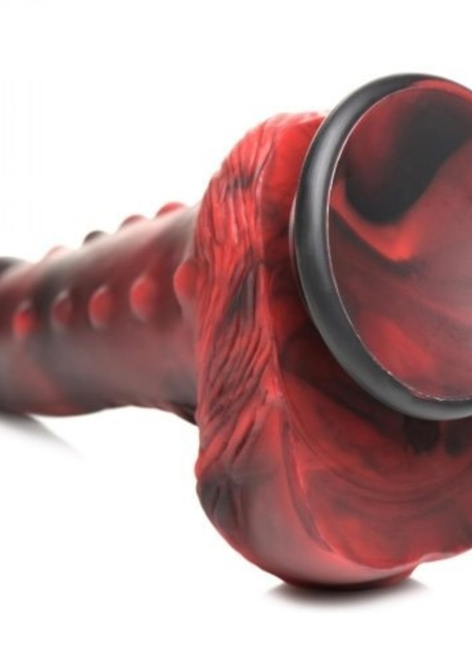 XR Brands Creature Cocks - Lava Demon Thick Nubbed Dildo