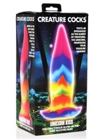 XR Brands Creature Cocks - Unicorn Kiss Tongue - Glow in the Dark Dildo