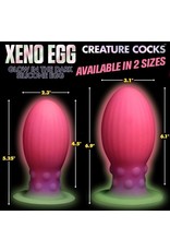 XR Brands Creature Cocks - Xeno Egg - Glow In The Dark - Large