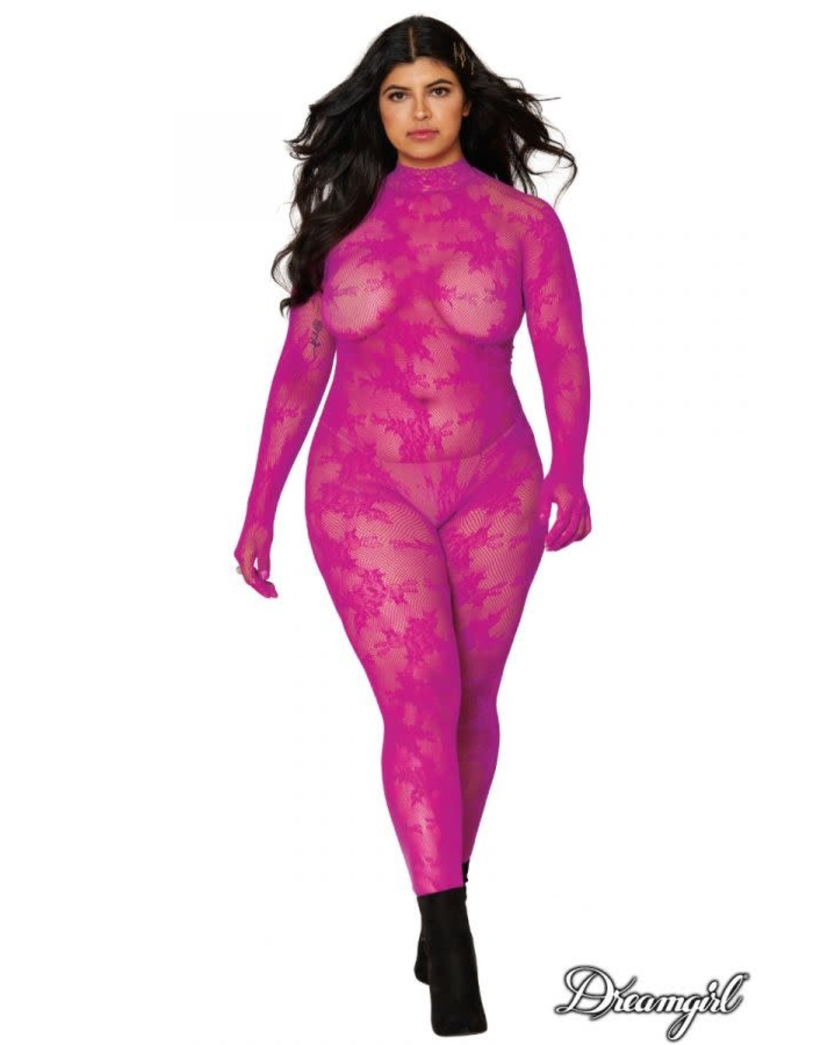 Dreamgirl Dreamgirl - Full Lace Catsuit - QS - Azalea