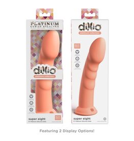 Pipedream Dillio Platinum 8" Super Eight - Peach