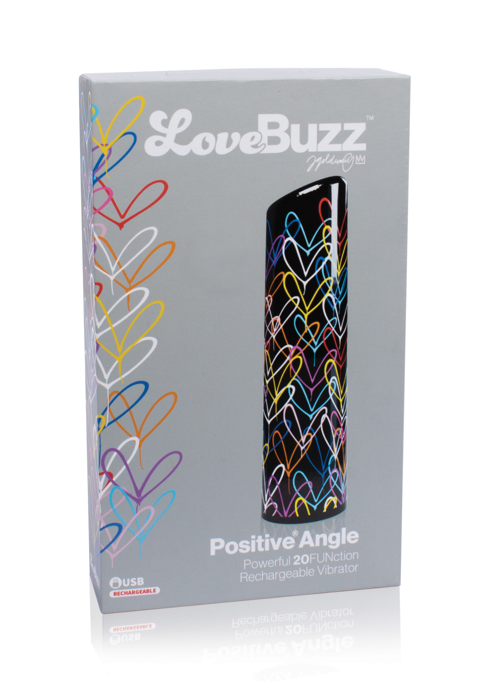 Screaming O LoveBuzz Positive Angle - Black