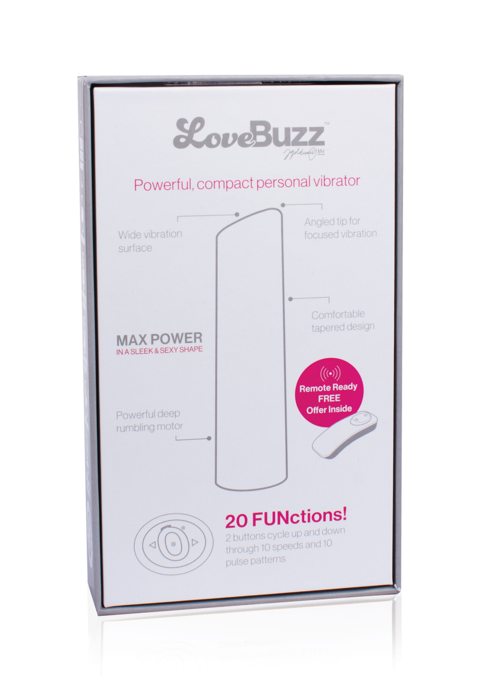 Screaming O LoveBuzz Positive Angle - Black