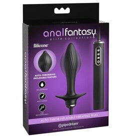 Pipedream Anal Fantasy  Elite  - Auto-Throb Inflatable Vibrating Plug - Black